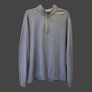 Johnnie-O 1/4 Quarter Zip Mens XL Laguna Blue (Light Blue)